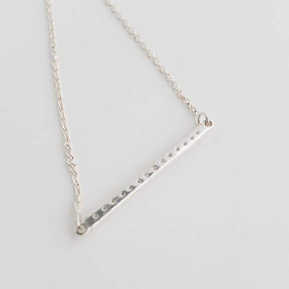 Sterling Silver Clear Cubic Zirconia CZ Crystal Bar Bracelet 925 Dainty Jewelry - Picture 10 of 12